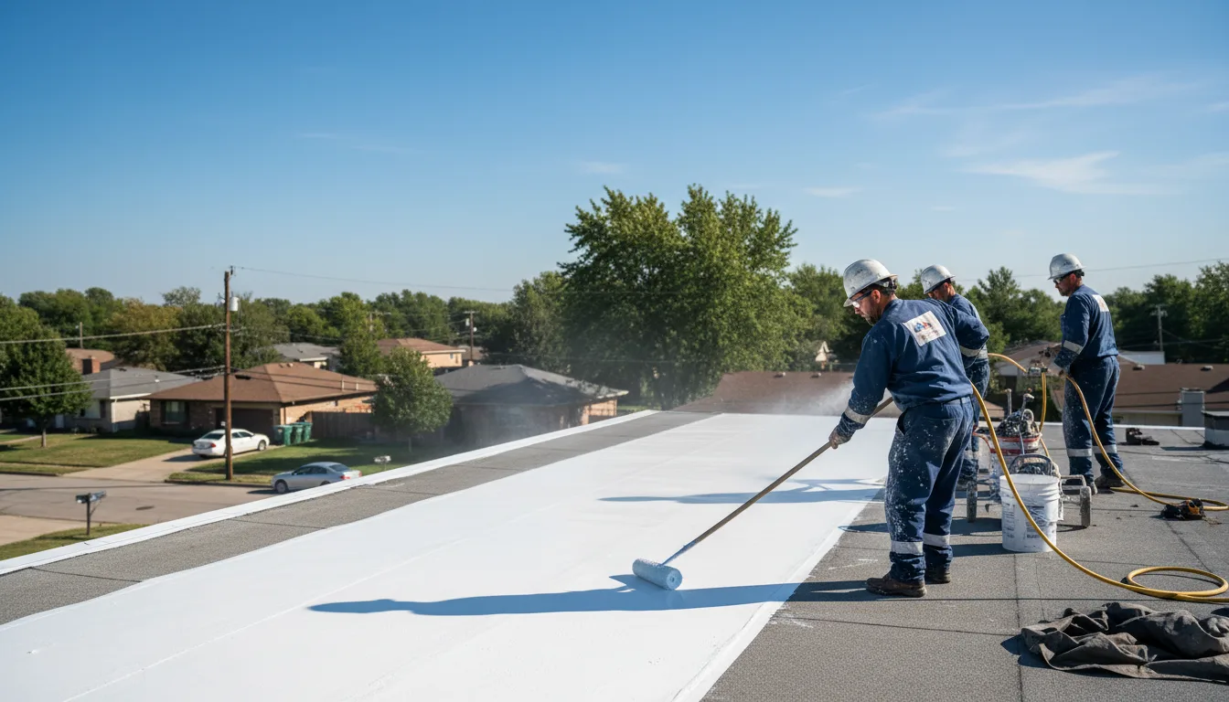 Commercial roof coating in Oak View, CA near me